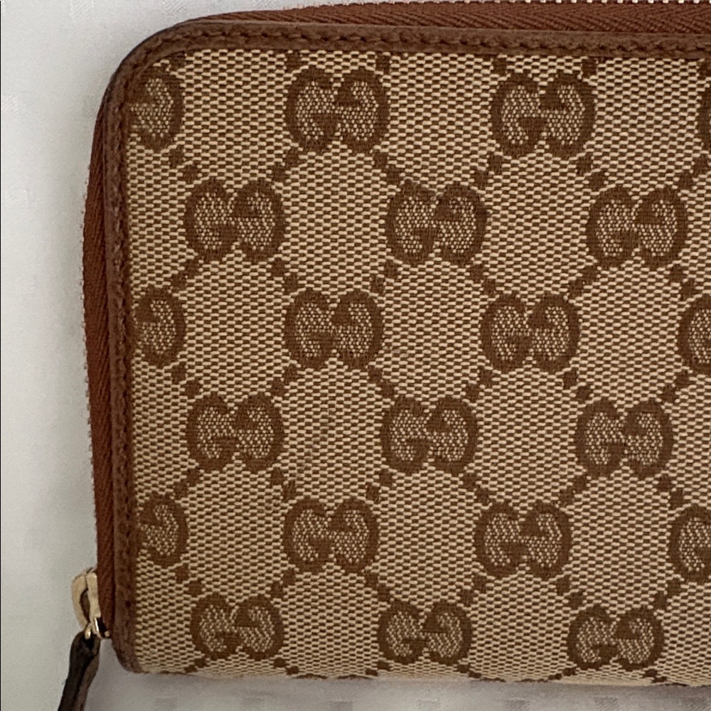 Gucci GG Canvas Monogram Zippy Long Wallet with COA - Picture 10 of 13